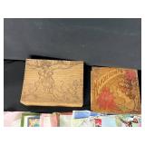 Vintage Handkerchief Collection with Keepsake Boxes and Sewing Notions