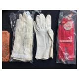 Vintage Ladies Accessories Collection with Gloves, Box Purse, Handkerchiefs and Clutches