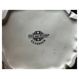 Holiday Decor Lot with Fitz and Floyd Santa Pitcher, Metal Tree, Pinecone, and Assorted Ornaments