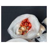 Holiday Decor Lot with Fitz and Floyd Santa Pitcher, Metal Tree, Pinecone, and Assorted Ornaments