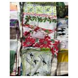 Collection of Vintage Printed Handkerchiefs Assorted Designs