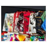 Vintage Lot of Colorful Silk Scarves and Pairs of Gloves