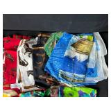Vintage Lot of Colorful Silk Scarves and Pairs of Gloves