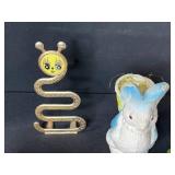 Vintage Easter Decor Collection with Milk Glass Eggs and Figurines