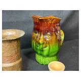 Vintage Pottery and Collectible Decor Assortment Including Nemadji Mini Vases