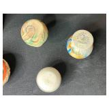 Vintage Pottery and Collectible Decor Assortment Including Nemadji Mini Vases