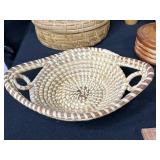 Collection of Woven Baskets and Wooden Decorative Items