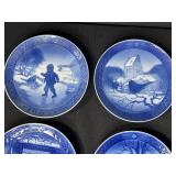 Set of Royal Copenhagen Christmas Collector Plates 1965-1976