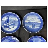 Set of Royal Copenhagen Christmas Collector Plates 1965-1976