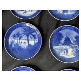 Set of Royal Copenhagen Christmas Collector Plates 1965-1976