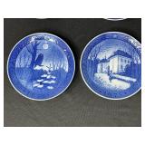Set of Royal Copenhagen Christmas Collector Plates 1965-1976