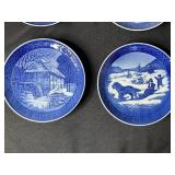Set of Royal Copenhagen Christmas Collector Plates 1965-1976