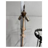 Set of 3 Vintage Metal Floor Stands and Lamp Bases