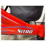 Drive Medical Nitro Red Rollator Walker with Seat and Storage