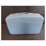 Collection of Handmade Felt and Beaded Christmas Ornaments in Snowman Suitcase