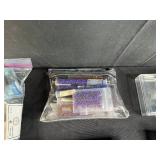 Large Assortment of Beads and Thread with Storage Bin