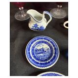 Eclectic Collection of Glassware, Porcelain, Art, Flags, and Decorative Items