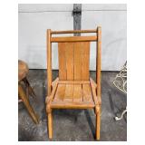 Vintage Furniture and Decor Lot: 3 Chairs and Ornate Metal Dress Form