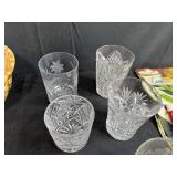 Vintage Kitchenware Collection with Glasses, Cookie Cutters and Printed Linens