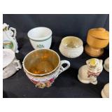 Vintage Kitchenware Collection with Glasses, Cookie Cutters and Printed Linens