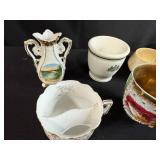 Vintage Kitchenware Collection with Glasses, Cookie Cutters and Printed Linens