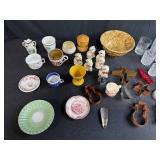 Vintage Kitchenware Collection with Glasses, Cookie Cutters and Printed Linens