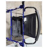 Lumex Adjustable Rollator Walker with Padded Seat and Storage Pouch