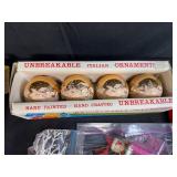 Collection of Vintage Christmas Ornaments and Holiday Decor