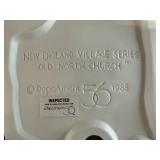 Vintage Christmas Decorations Lot inc Dept 56 with Ornaments, Tree Skirt, and Church Figurine