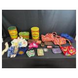 Vintage Old Dutch Potato Chip Tins, Novelty Purse, Wallet and Handbag Collection