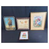 Collection of Framed Art Prints and Lithographs