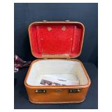 Vintage Collectibles Set with Belber Neolite Case, Glassware, and Kitchen Utensils