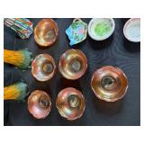 Vintage Collectibles Set with Belber Neolite Case, Glassware, and Kitchen Utensils