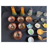 Vintage Collectibles Set with Belber Neolite Case, Glassware, and Kitchen Utensils