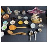 Vintage Collectibles Set with Belber Neolite Case, Glassware, and Kitchen Utensils