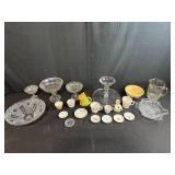 Assorted Vintage Glassware and Ceramic Dishware Collection