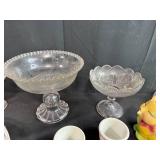 Assorted Vintage Glassware and Ceramic Dishware Collection