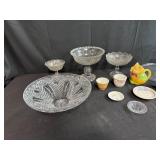 Assorted Vintage Glassware and Ceramic Dishware Collection