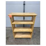 Wooden 4-Shelf Bookcase 39x13x30 Inches