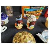 Vintage Souvenir Collectibles and Kitchenware Lot with Ceramic Tea Bag Holders and Miniatures
