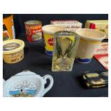 Vintage Souvenir Collectibles and Kitchenware Lot with Ceramic Tea Bag Holders and Miniatures