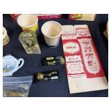 Vintage Souvenir Collectibles and Kitchenware Lot with Ceramic Tea Bag Holders and Miniatures