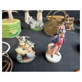 Assorted Collectibles, Bracelets, Plush Toys and Decor in Picnic Basket