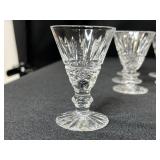 Crystal and Cut Glass Tableware Collection Including Goblets, Tumblers, and Vases