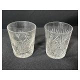 Crystal and Cut Glass Tableware Collection Including Goblets, Tumblers, and Vases