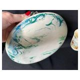 Vintage Rabbit Figurines, Bunnykins Mug, Nemadji Pottery Bowl & Decorative Collectibles Lot