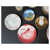 Collection of Vintage Porcelain Cups, Saucers, and Decorative Plates