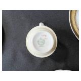 Collection of Vintage Porcelain Cups, Saucers, and Decorative Plates