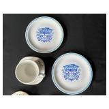 Collection of Vintage Porcelain Cups, Saucers, and Decorative Plates