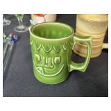 Vintage Glassware and Collectibles Lot Including Crystal Bowls, Barware, and Figurines